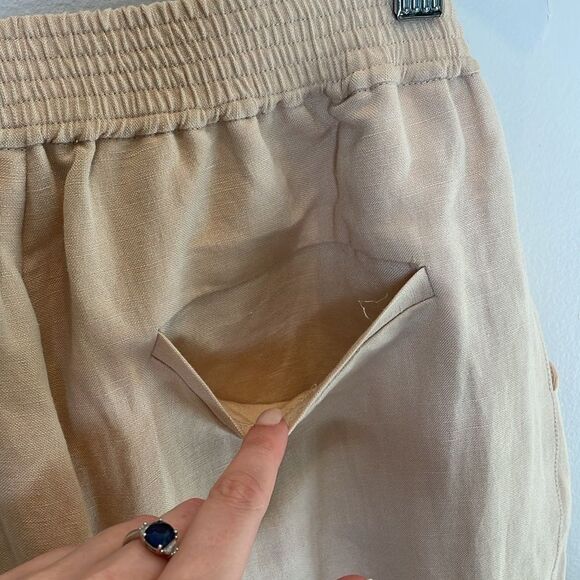 HATCH The Venice Pants In Sand Size Medium Maternity - Picture 8 of 10